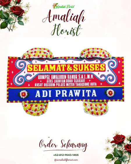 Papan Bunga Ucapan Selamat Kupen